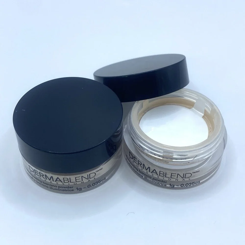 2x Dermablend Illuminating Banana Setting Powder Mini 1g .0.035oz Travel Size